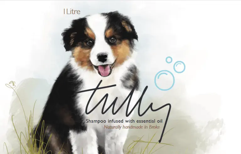Tully dog-grooming collection branding